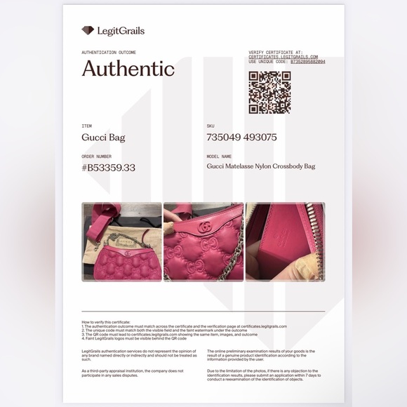 Authentic Gucci Matelasse Pink Quilted Crossbody Bag - Picture 17 of 17